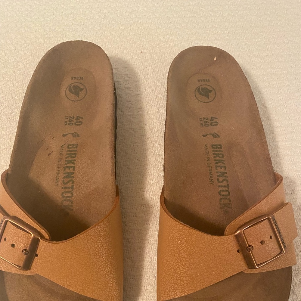 Birkenstock Tan Sandals never used